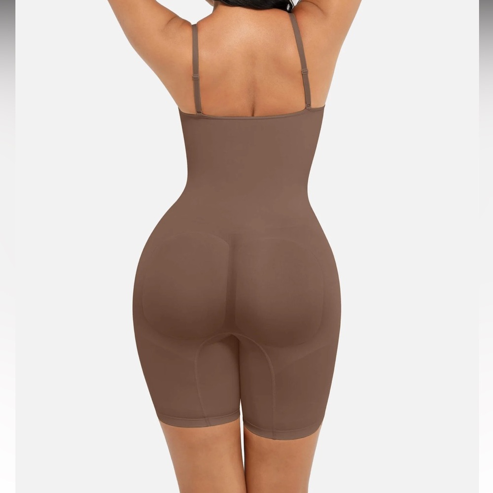 Seamless Brown Shapewear Bodysuit - Picture 4 of 16